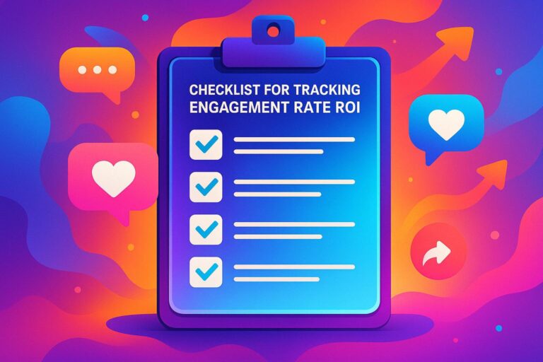 Checklist for Tracking Engagement Rate ROI
