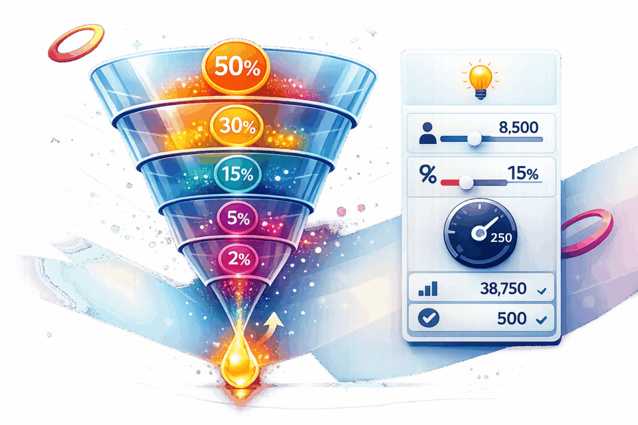 Marketing Funnel Conversion Calculator