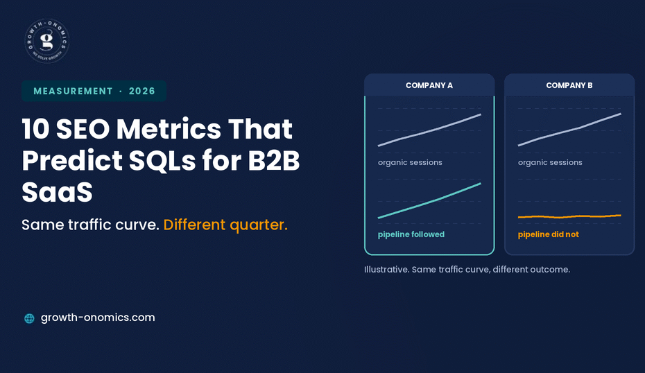 10 SEO Metrics That Predict SQLs for B2B SaaS