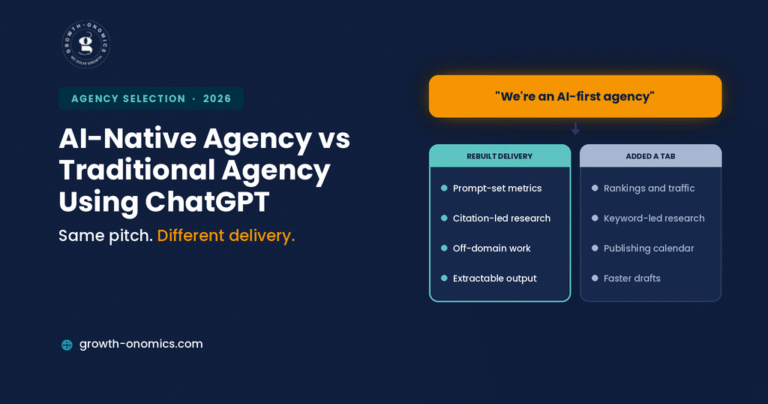 AI-Native Agency vs Traditional Agency Using ChatGPT: How to Tell the Difference