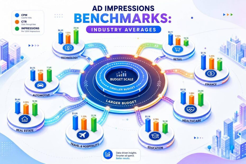 Ad Impressions Benchmarks: Industry Averages